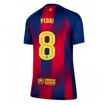 Barcelona Pedri Gonzalez #8 Maglia Gara Casa Repliche 2025-26 Donna Maniche Corte